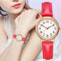 Women Quartz Fine Watch Easy To Read Arabic Numerals Simple-Dial