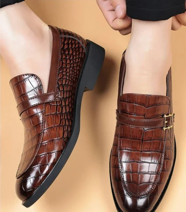 Dark Brown Pointed Toe Social Shoe for Men New Low Price Leather Casual Gentleman Luxury Designer Elegant Office Dress Shoes Man