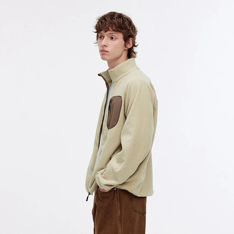 Jacket Men 2025 Autumn New Couple Fleece Anti-Static Casual Top