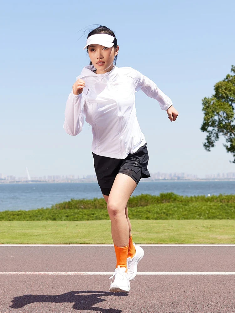running sunscreen clothing men summer breathable hooded thin jacket UV UPF50 skin coat pair