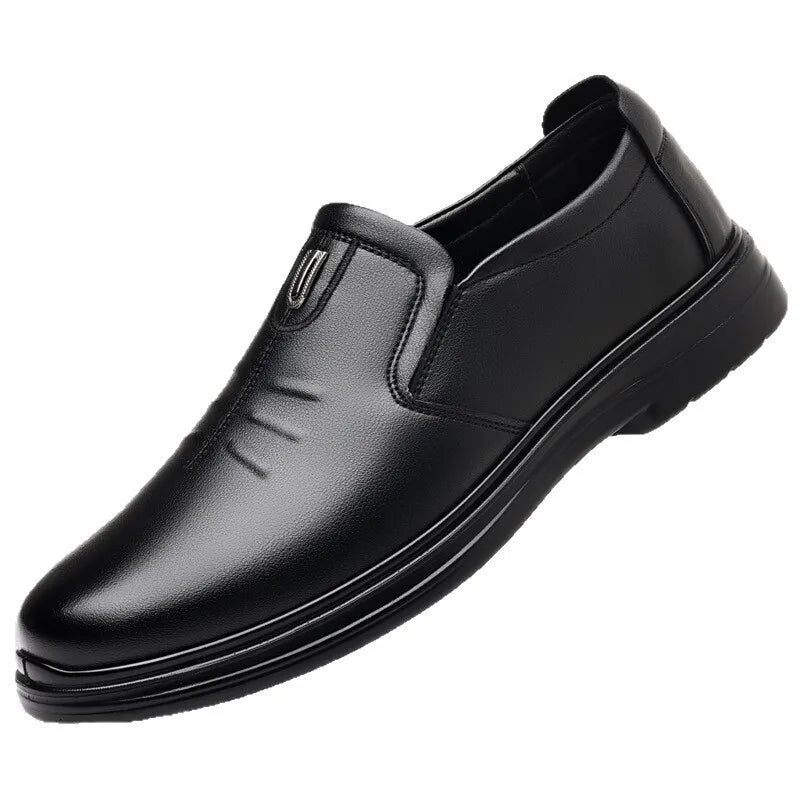 Spring Autumn New Designer Loafers for Men Solid Color Fashion Business Casual Shoes Male Soft Sole British Leather Shoes Man