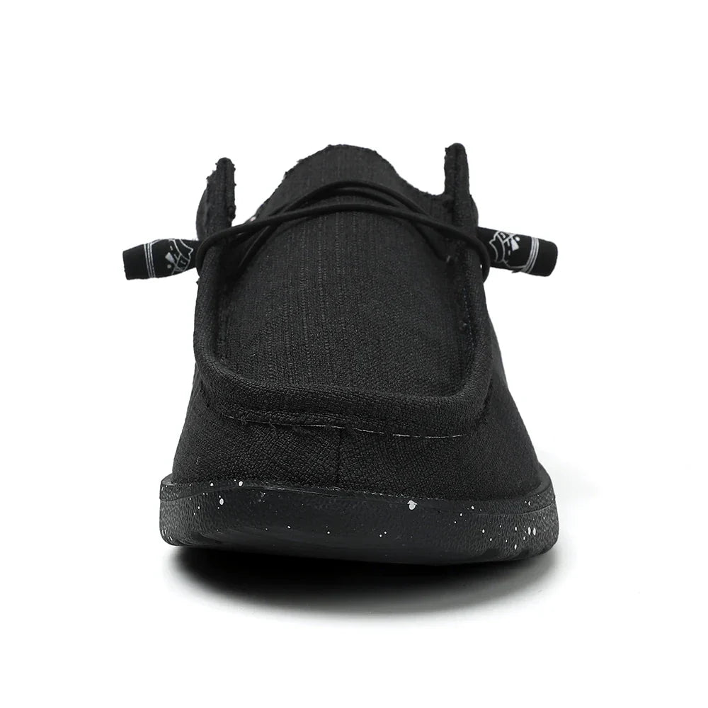 Plus Size Men's Solid Color Breathable Slip On Classic Loafer Shoes Comfy Casual Durable Lightweight Walking Shoes
