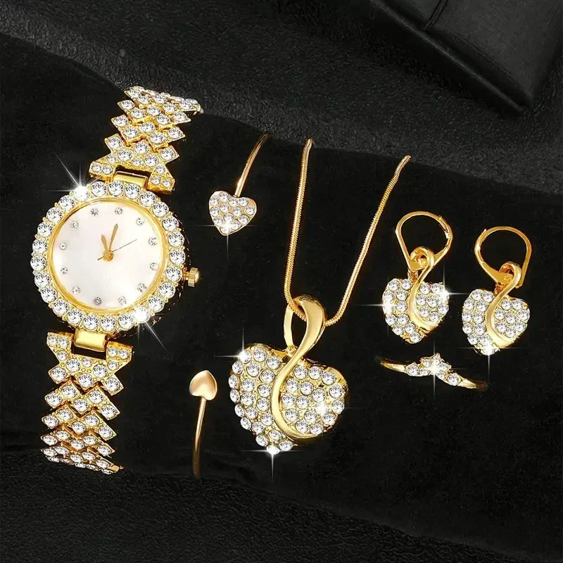 Watch For Women Watches 2023 Best Selling Products Luxury Watch Luxury Brand Reloj Mujer Watch Bracelet Set Diamond Steel Band