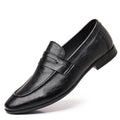 Italian Men High Quality Casual Leather Loafers Casual Business Office Shoes Comfy Outdoor Slip On Flats Fashion Driving Shoes