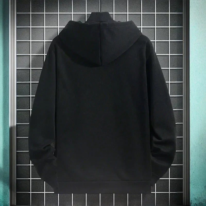 2025 New Arrival Men's Tracksuit Black Letter Print Sweatshirt + Pants Urban Causal Fashion Sportswear Fall/winter Sports Suit
