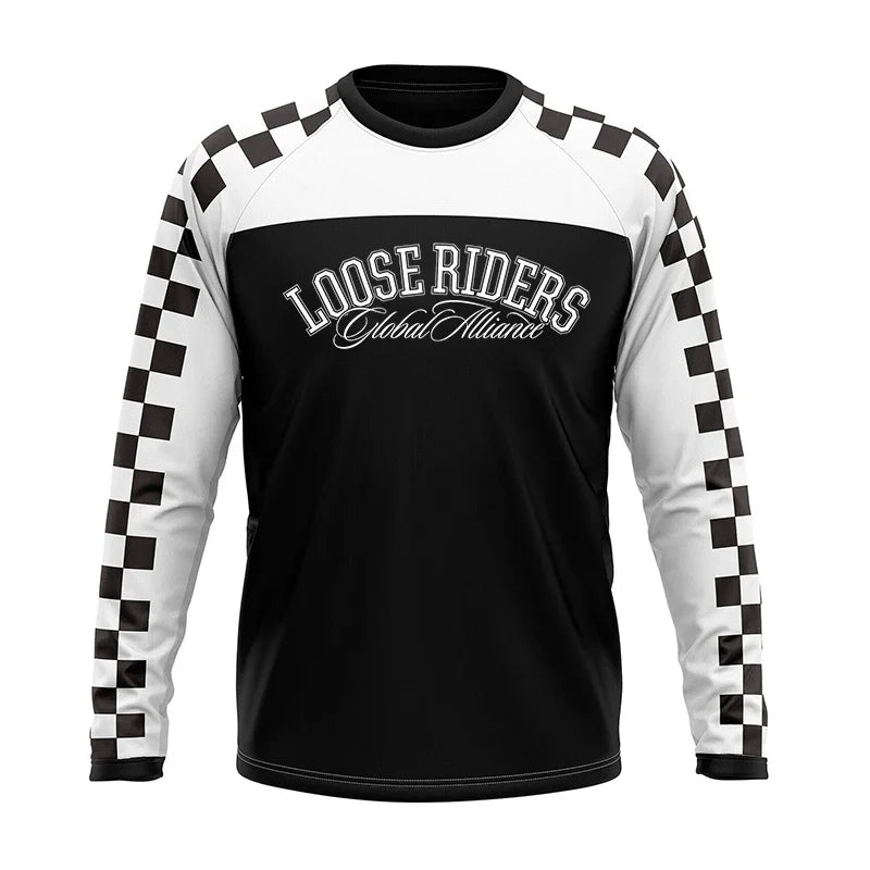 Loose Riders Mountain Bike Long Sleeve Shirt DH Motocross Speed Dry Breathable Endurance Racing Long Sleeve T-shirt