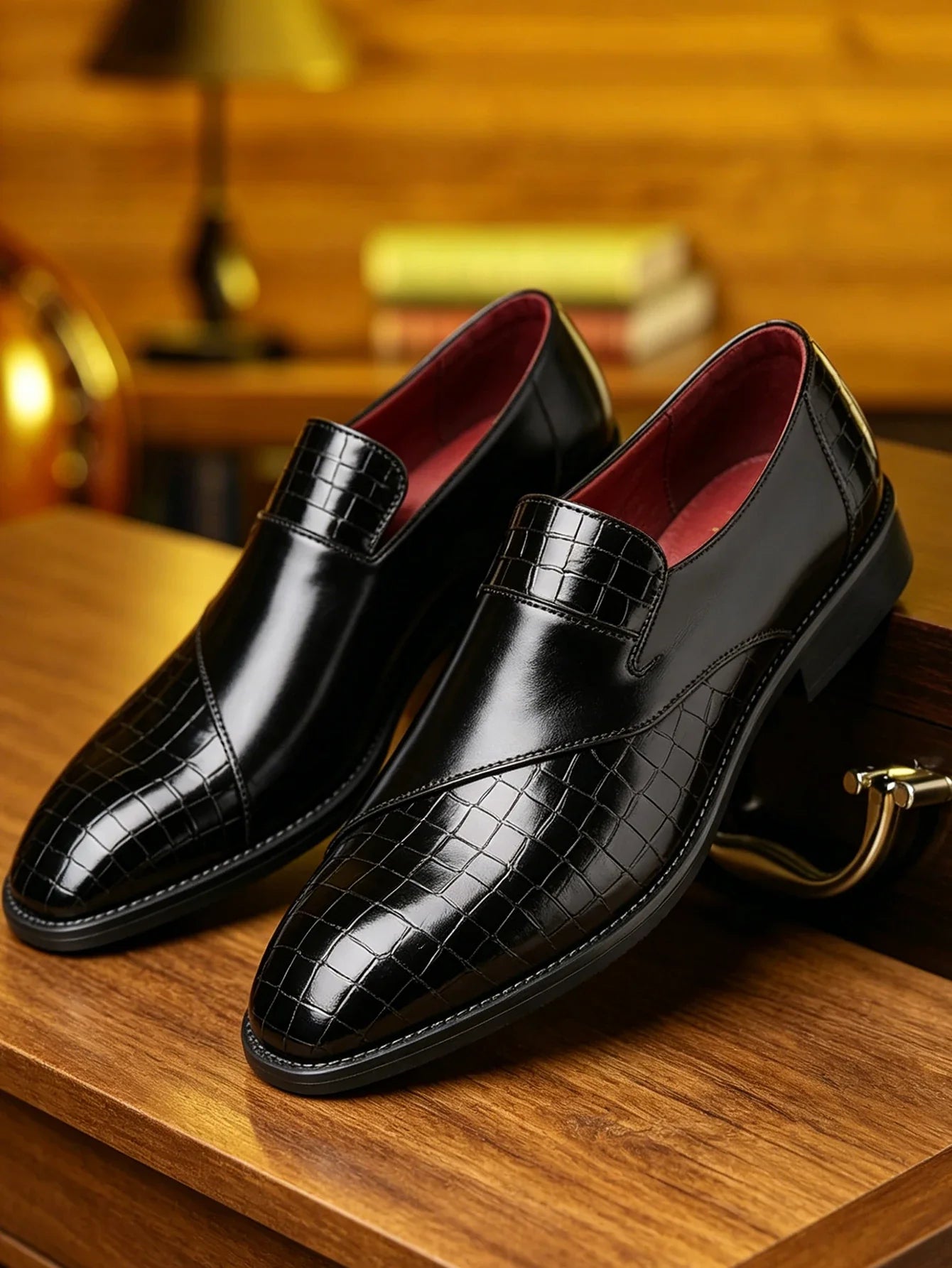 Luxury Leather Shoes for Men Brand Derby Shoes for Men Pointed Toe Men's Formal Shoes Handmade Business Footwear 2026