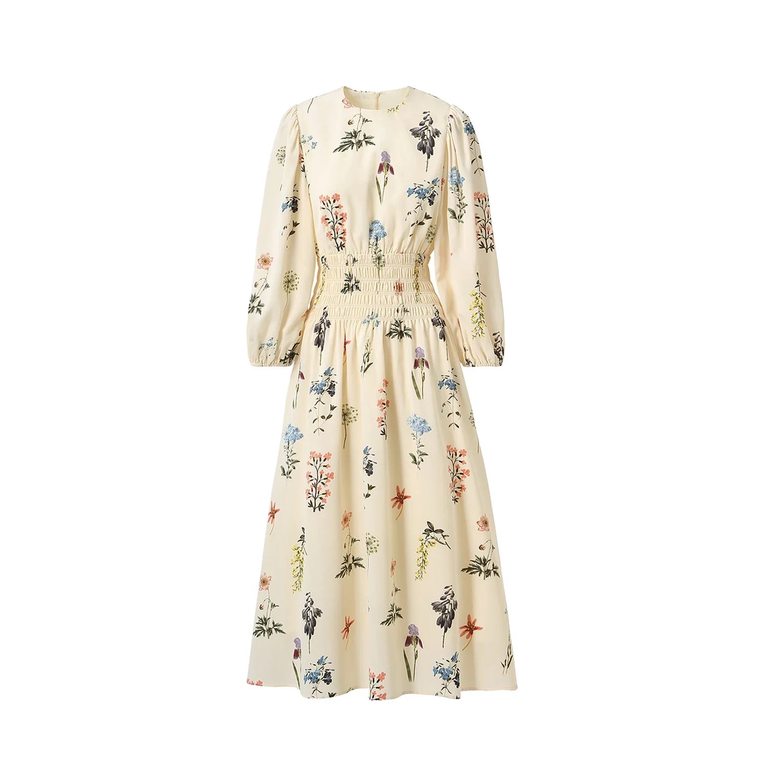 SS26 Women Smock Floral Dress Sweet Style