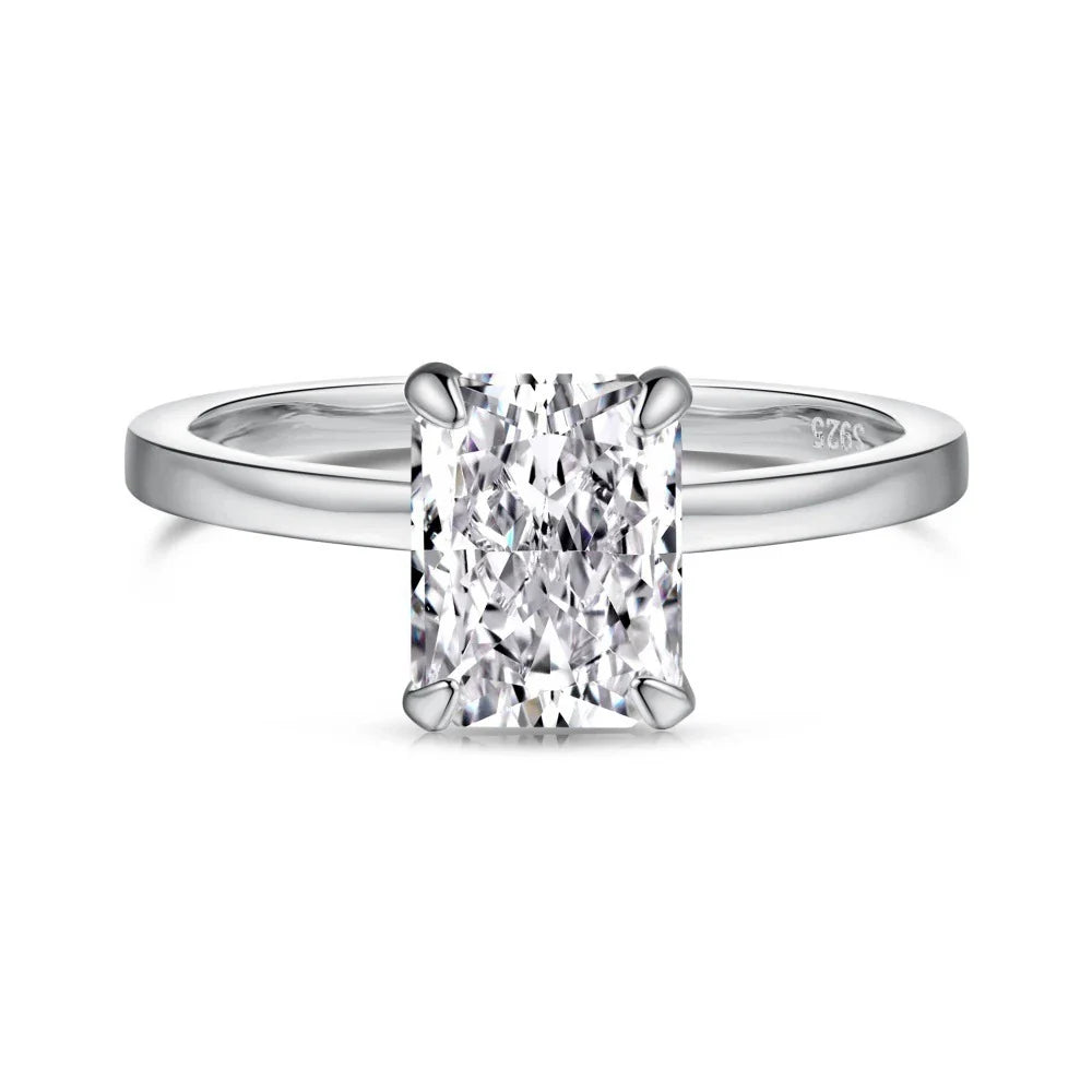 18K Gold Plated 925 Sterling Silver Crushed Ice Cut Lab Sapphire Gemstone Wedding Party Fine Jewelry Rings Wholesale