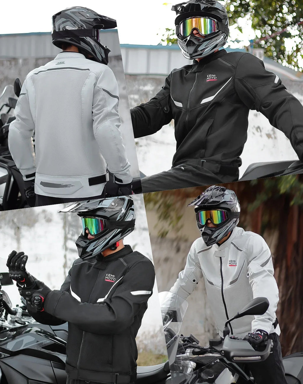 Men's Motorcycle Jacket Summer Soft Mesh  CE Certified Protector Gear Breathable Riding Cycling Outfit