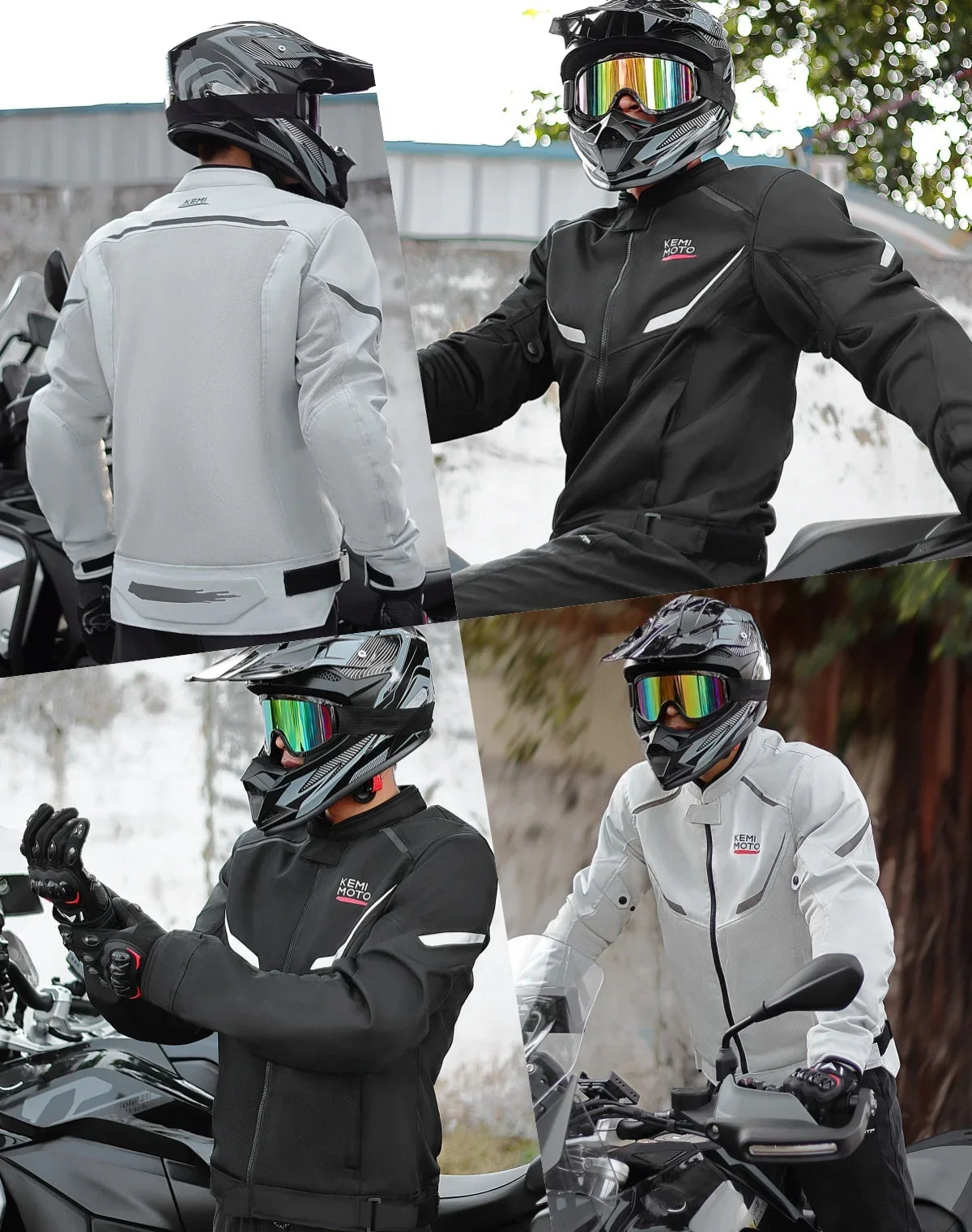 Men's Motorcycle Jacket Summer Soft Mesh  CE Certified Protector Gear Breathable Riding Cycling Outfit