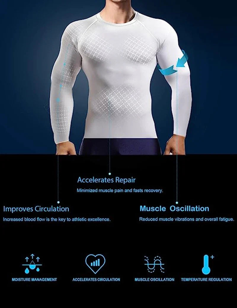 Men's Long Sleeves T-shirt Fitness Sportswear Spring Autumn Athletic Quick Dry T-shirt Gym Running Sports Outdoor Tops for Men
