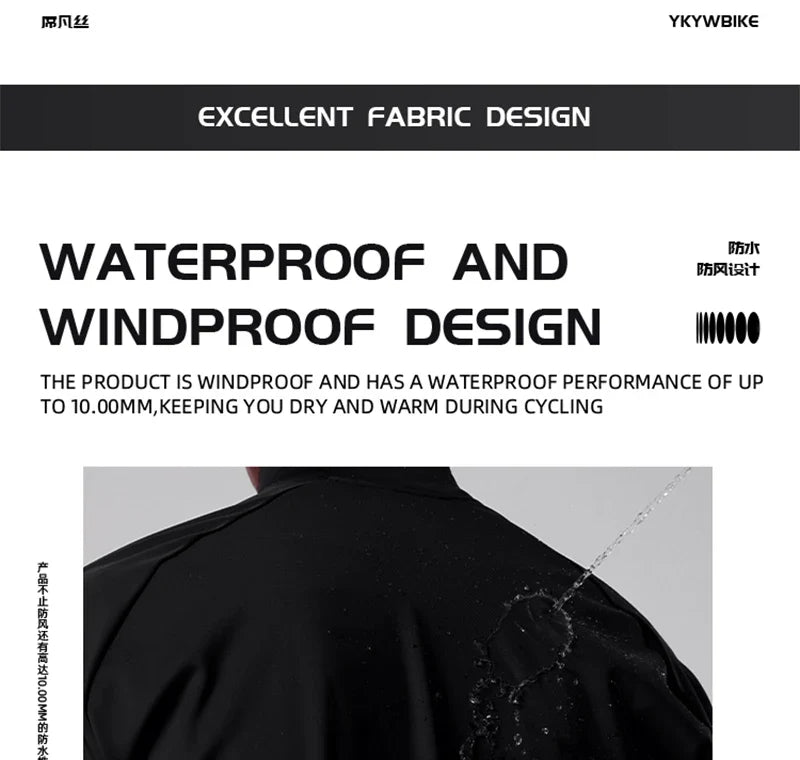 Waterproof Cycling Jacket Men Rainproof MTB Bike Wind Coat Road Bicycle Jacket Red Cycling Clothing Ropa Ciclismo