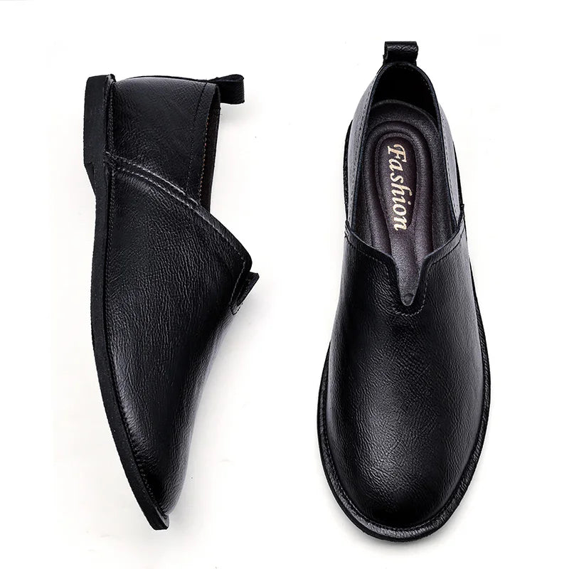 Large Men'S Soft Soled Retro Casual Loafers Comfortable And Non Slip Designed Purely By Hand For Casual Business Shoes 38-47