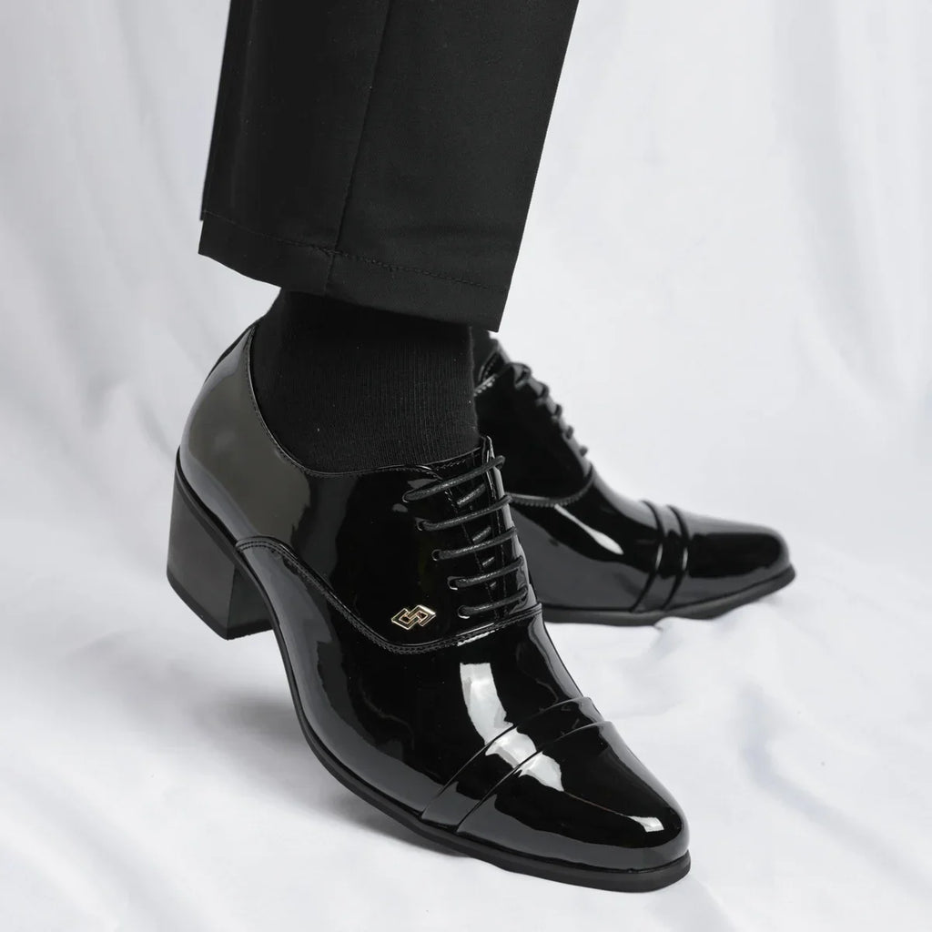 Trendy Men's Casual Black Brown Lace Up Oxford Cuban Shoes Gentleman Business Flats Dress Homecoming Footwear Zapatos Hombre