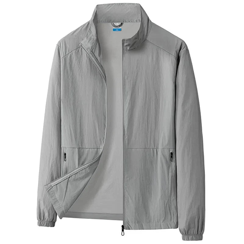 Oversize 7XL 8XL Summer UV Sun Protection Light Jacket Men Outwear Sport Cycling Hiking Fishing Coat Men Resistant Skin Clothing