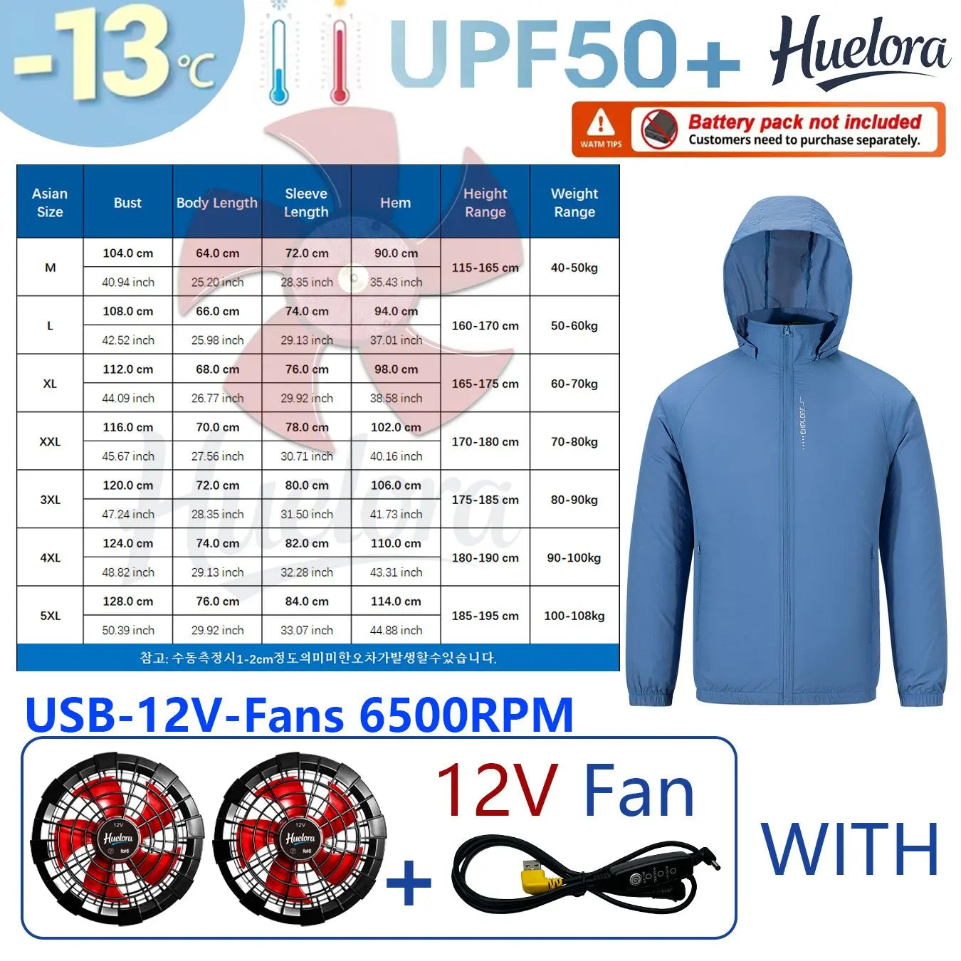 Portable Air Conditioner Jacket USB Fan Cooling Coat Outdoor Work Construction Fishing Hunting Lightweight Sun protection Jacket