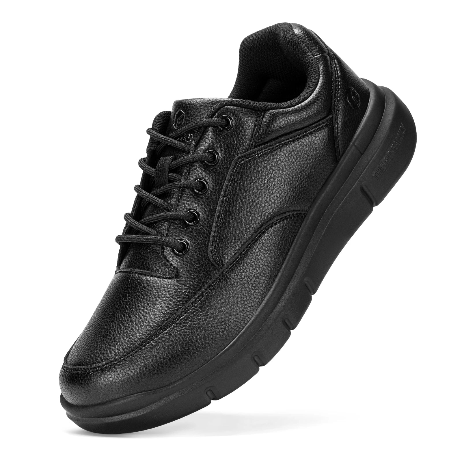 Men'S Shoes Wide Width Leather Slip-On Casual Shoes Lightweight For Swollen Feet With Arch Support Pain Relief