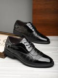 Fashionable Men's Daily Comfortable Business Office Formal Shoes Low Cut Round Toe Multifunctional Men's Wedding Shoe