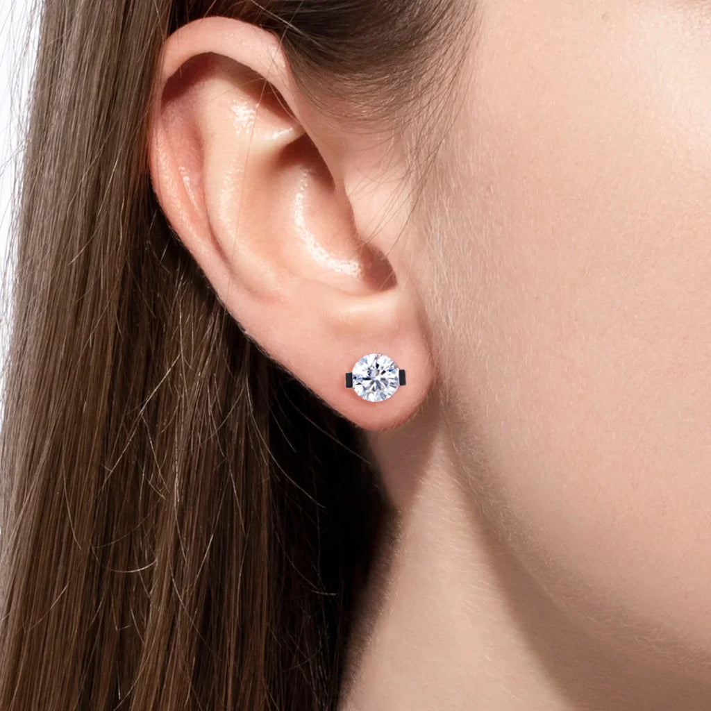 1cttw-6cttw Moissanites Earrings 925 Sterling Silver D Color VVS1 Moissanite Classic Stud Earrings for Woman Jewelry