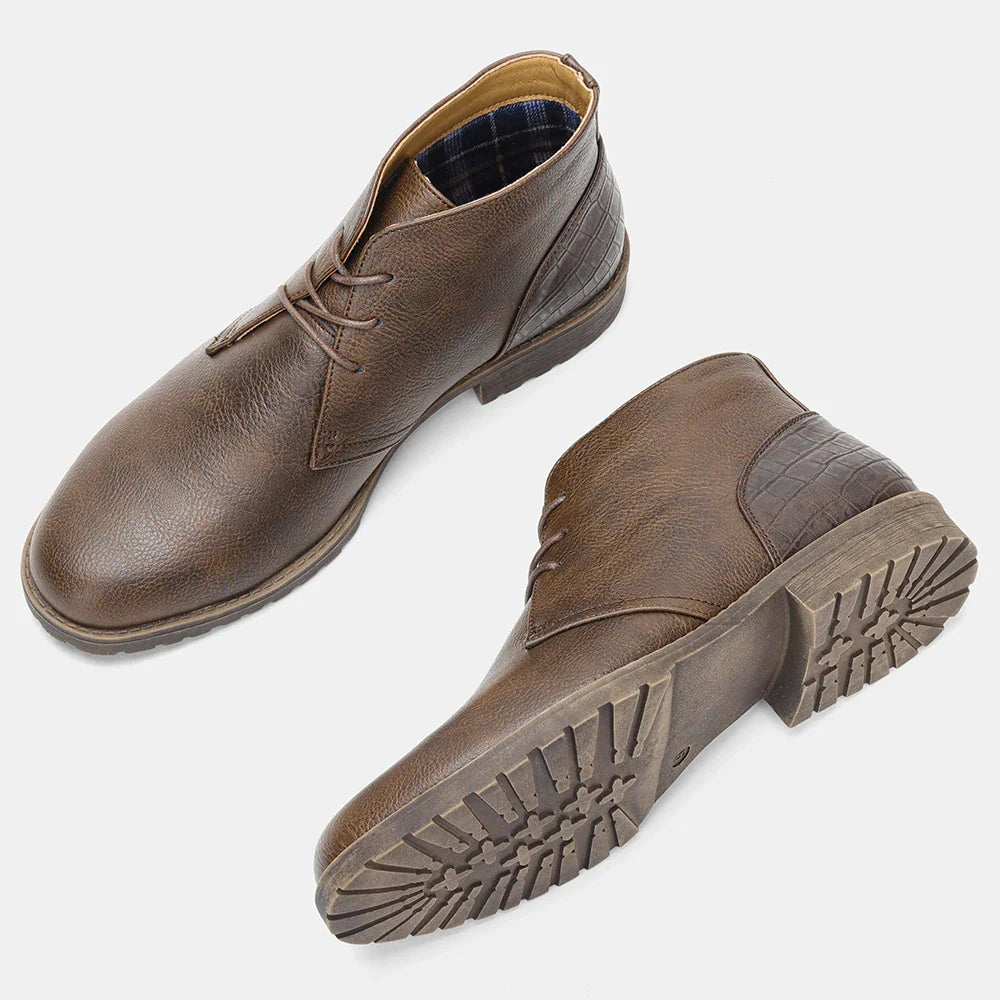 Retro American Style Men Desert Boots Ankle Boots Vintage Casual Leather Boots for Men