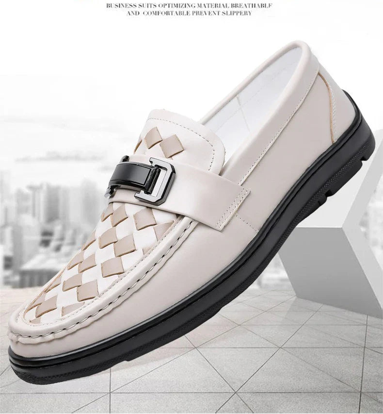 Soft Sole Loafers Shoes for Man Summer Autumn New Designer Leather Shoes Male Fashion Business Casual Luxury Shoe Man