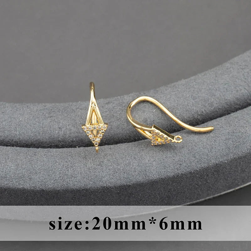 20pcs/lot M800 jewelry accessories,pass REACH,nickel free,18k gold plated,copper,connector,diy earrings,jewelry making