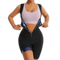 Women Hot Thermo Sauna Bodysuit One Piece Jumpsuit Shapewear Fitness Workout Sweating Bodysuit Body Shaper Thigh Trimmer Shorts