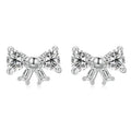925 Sterling Silver Animals Cute Paws Rainbow Stud Earrings For Women Heart Oval Flower Zircon Crab Ear Studs Jewelry Gift