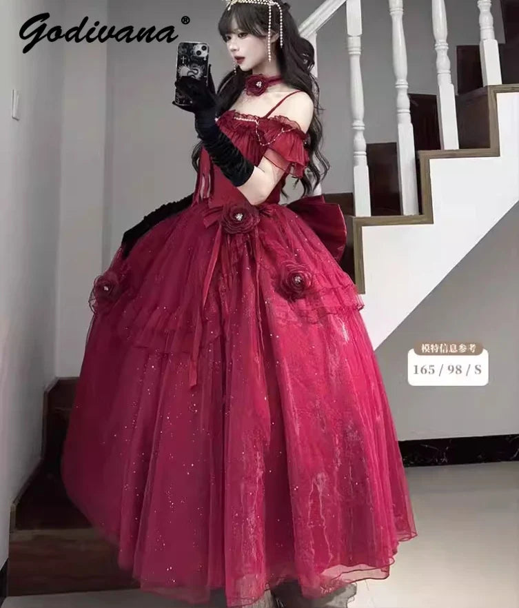 Original Design Women's Sweet Flower Wedding Dress