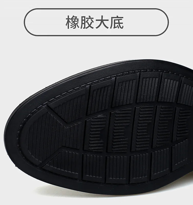 Leather Casual Elevator Shoes for Men 10cm Invisible Height Increase Casual Sneakers Business Formal Shoes