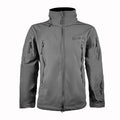 Outdoor Tactical Jacket Men's Stand-up Collar Plush Thickened Soft Shell Jacket Winter Windproof Waterproof Camouflage Coat