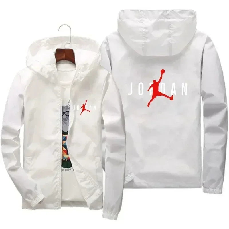 2025 Autumn New Men's Casual Hooded Coat, Outdoor Leisure Waterproof, Fashionable for Exercise