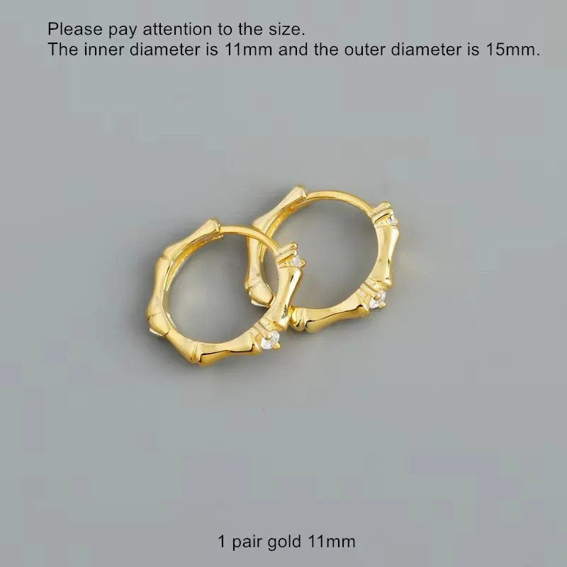 925 Sterling Silver Earring Colorful Dripping Oil Material Ear Ring Ear Buckle Rhombus Shape Trend Wild Girl Women Boy Ear Jewel