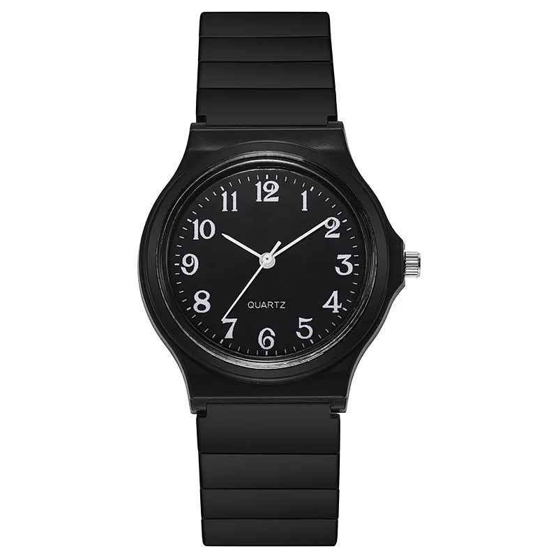 Simple Fashion Quartz Watch for Women Students Wrist Watches Silicone Strap Watch Wholesale Reloj Mujer Elegante Reloj De Mujer
