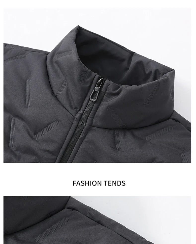 Unisex Large Size Lamb Velvet Fleece Lined Thickened Warm Vest Casual Fashion Collar Jacket M-7XL Couple Style Topwear