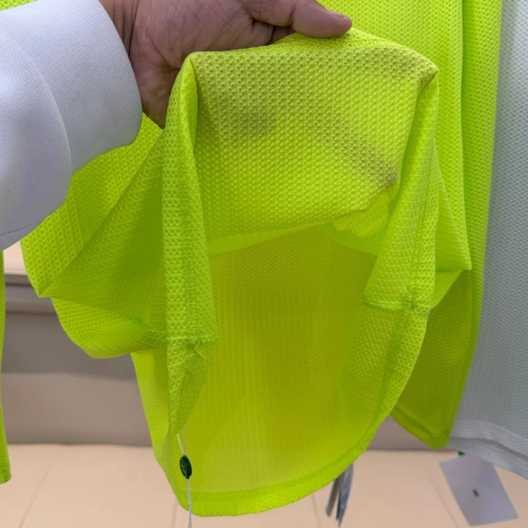 Man Mountain Outdoor Mesh Long Sleeve, Quick-Dry Breathable & Stretch Round Neck Top Unisex