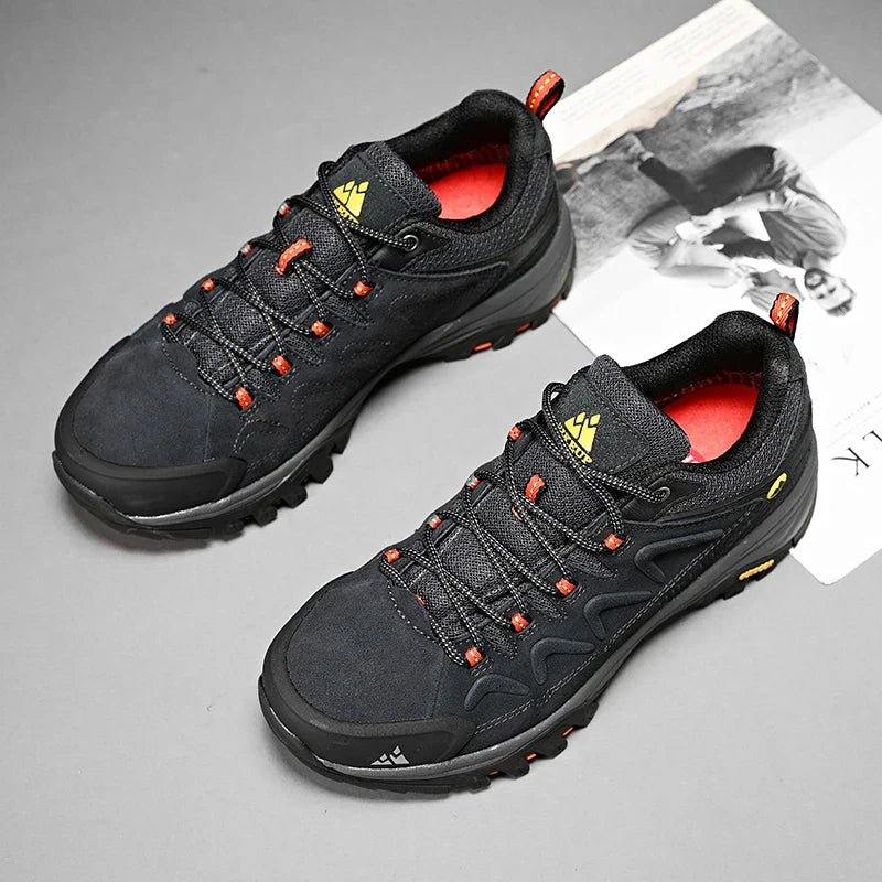 Leather Men Shoes for Men's Casual Shoes Fashion Waterproof Winter Luxury Designer Brand Work Boots Man Non-slip Sneakers