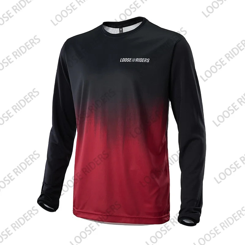 2025 Men's Loose Rider MTB Jersey Bicycle Motorcycle Jersey BMX Mountain Downhill Bicycle Clothing Enduro Racing T-Shirt