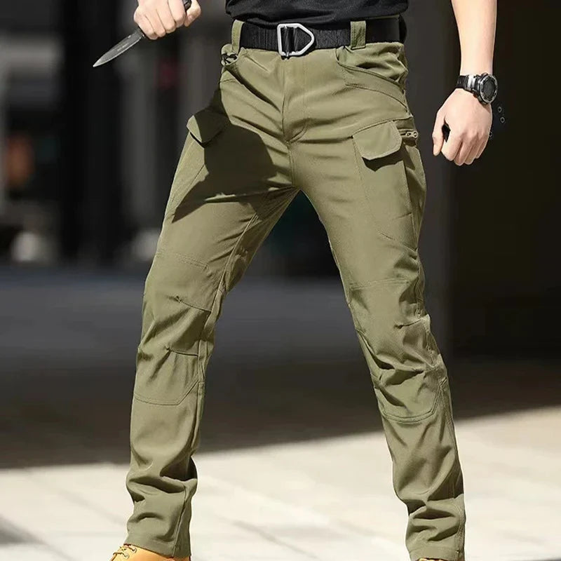 Men's Tactical Pants Elastic Cargo Trousers Casual New Autumn Waterproof Outdoor Hiking Multi-pocket Wear-resistant Cargo Pant