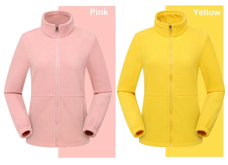 Winter Polar Fleece Jackets Women Windproof Thermal Soft Shell Jacket Outdoor Hiking Camping Skiing Climbing Warm Coat