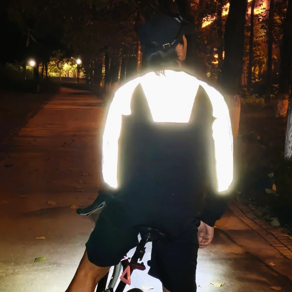 Reflective Cycling Jacket Winter Autumn Bicycle Windbreaker Bike Soft Windproof Waterproof Motorbike Jacket Men Coat