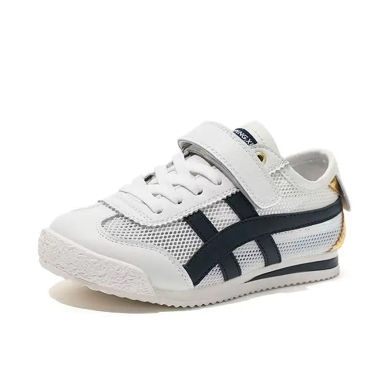 New Summer Children's Sports Little Whiteboard Shoes with Mesh Breathable Boys and Students Forrest Gump Single Mesh Shoes