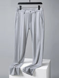Men Long Pants Breathable Stretched Spandex Nylon Slim Trousers