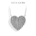 2024 New Luxury  D VVS1 Color Moissanite Necklace for Women Heart Shape Sparkling 100% 925 Sterling Silver Fine Jewelry