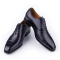 High Quality Handmade Mens Oxford Leather Shoes Inner Suture Genuine Leather Men Dress Shoes Business Formal Leather Shoes