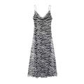 Women Vintage Leopard Print Spaghetti Strap Dress Sexy Backless Tulle Long Dresses Fashion Y2k High Street Vestido Mujer
