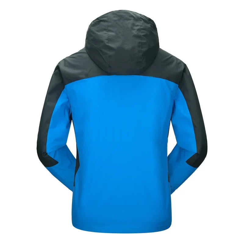 Camping Hiking Jacket Men Autumn Outdoor Sports Coats Climbing Trekking Windbreaker Travel Waterproof Jackets Black