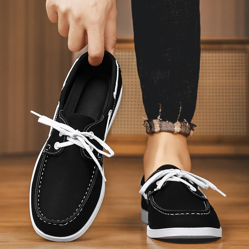 Men’s Strap Design Boat Shoes – Casual Non-Slip Loafers for Summer & Everyday Wear