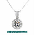 925 Sterling Silver Necklace For Women Real Moissanite Diamonds Pendant With GRA Certificate Neck Chain Fine Jewelry